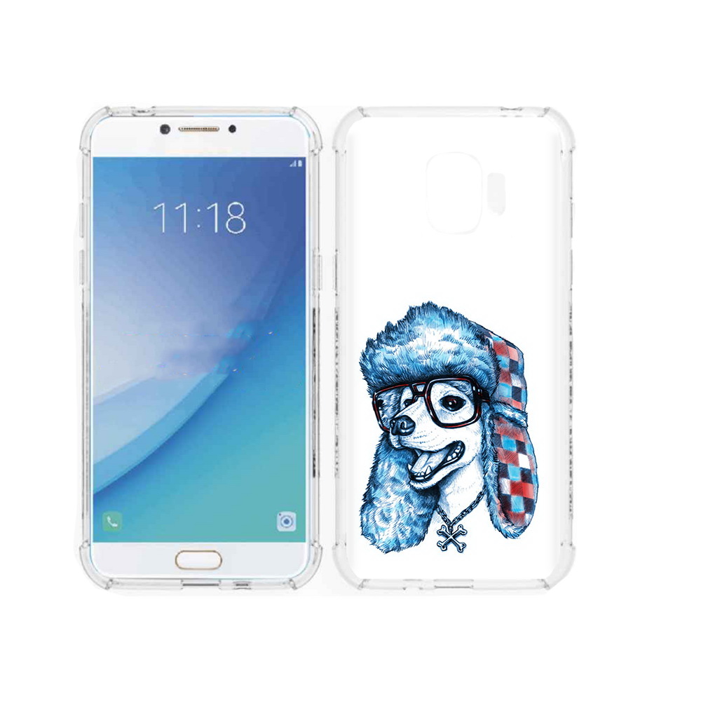 Чехол MyPads Tocco для Samsung Galaxy J2 Pro (2018) зимний пес (PT226925.585.362)