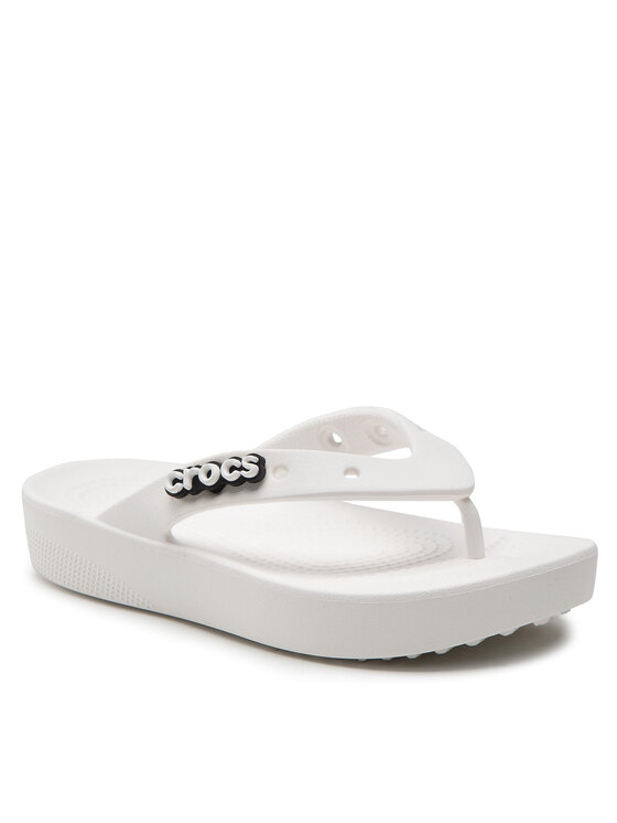 

Вьетнамки Classic Platform Flip W 207714 Crocs белый 34,5 EU, Classic Platform Flip W 207714