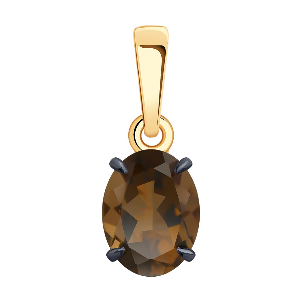 

Кулон из красного золота Diamant 51-330-01929-5, раухтопаз, 51-330-01929-5