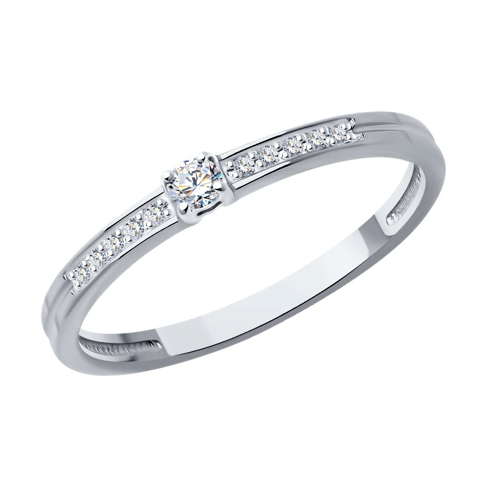 

Кольцо из золота р. 16,5 Diamant 52-210-01988-1, бриллиант, 52-210-01988-1