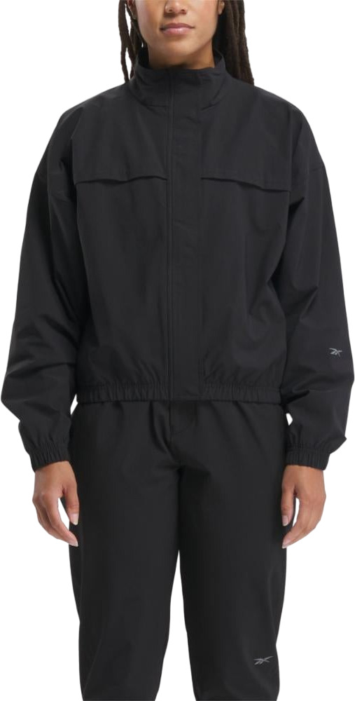 Ветровка женская Reebok Active Collective SkyStretch Woven Jacket W черная 2XS