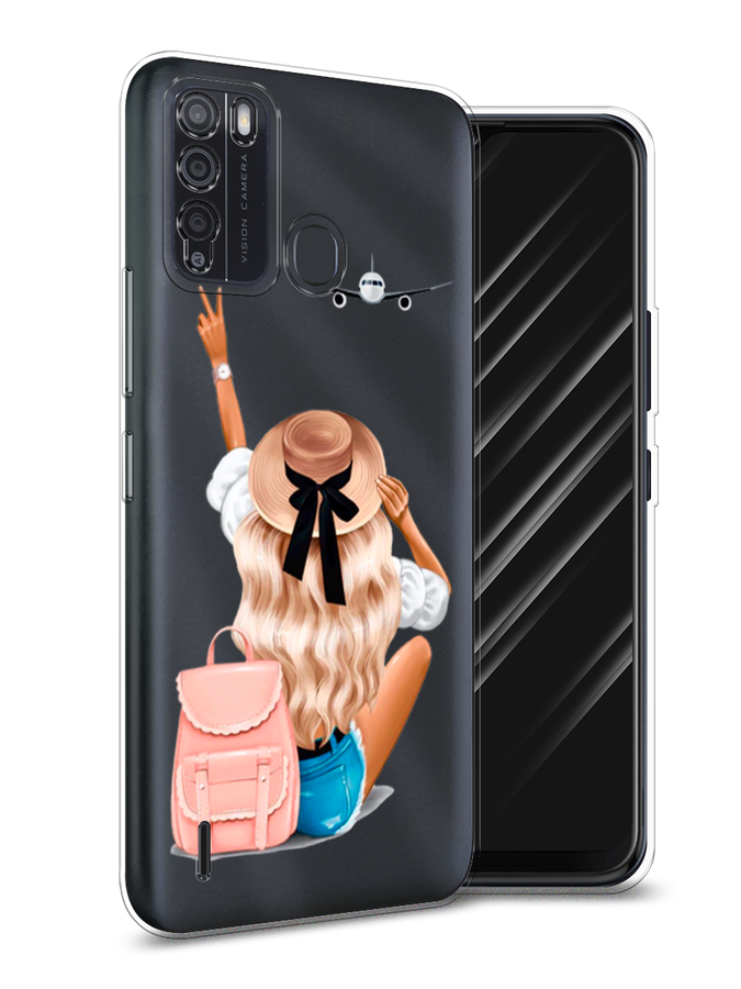 

Чехол Awog на Itel Vision 1 Pro "Автостопом самолетом", Разноцветный, 3200350-7