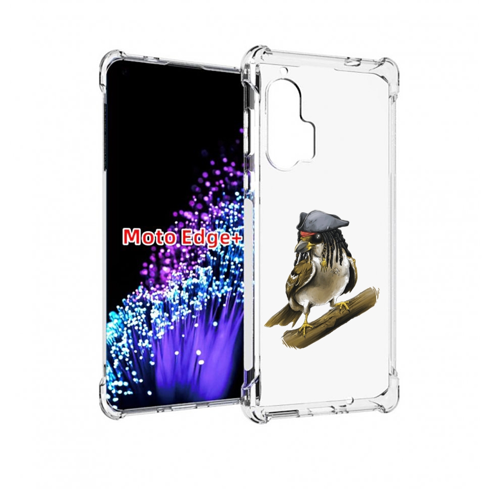 

Чехол MyPads Джек воробей для Motorola Edge+ Plus, Прозрачный, Tocco