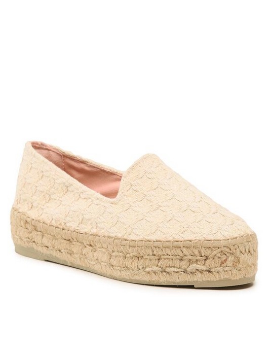 

Эспадрильи женские Manebi Double Sole Espadrilles G 4.9 D0 бежевые 38 EU, Бежевый, Double Sole Espadrilles G 4.9 D0
