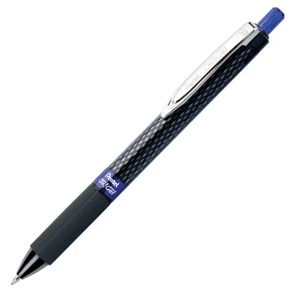 

Ручка гелевая автоматическая с грипом PENTEL Oh!Gel 6 шт