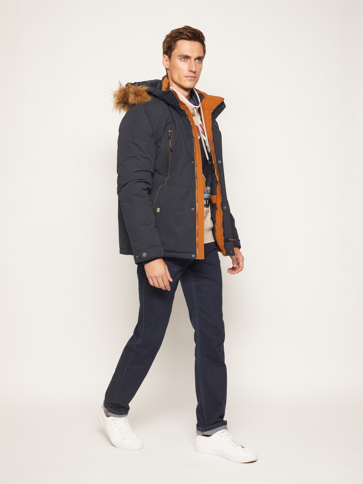 

Куртка мужская Zolla 011345139094 синяя 2XL, 011345139094