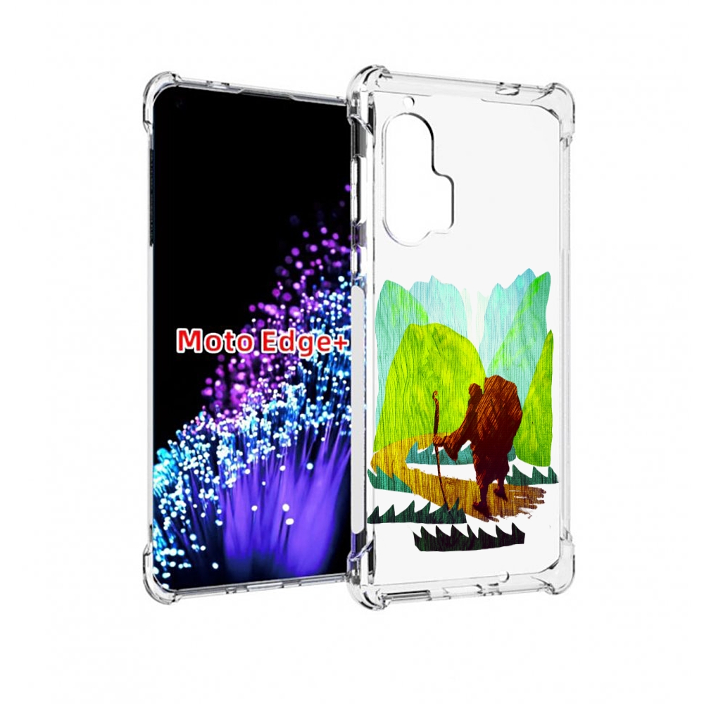 

Чехол MyPads Лесная тропа для Motorola Edge+ Plus, Прозрачный, Tocco