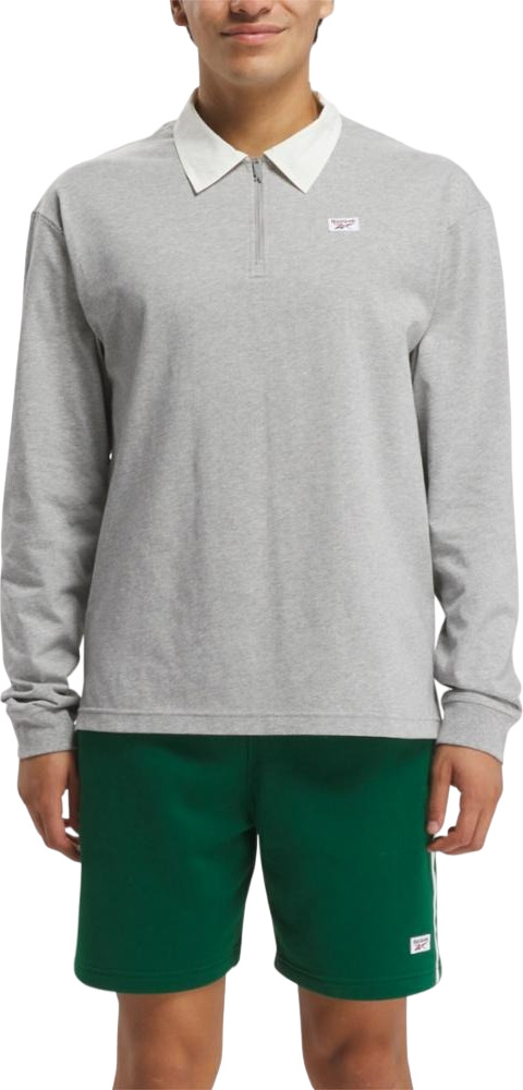 Лонгслив мужской Reebok Court Sport Quarter Zip серый L