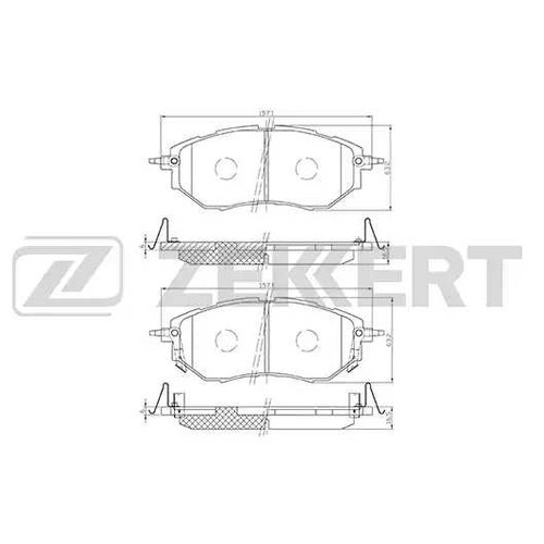 

Тормозные колодки ZEKKERT передние bs1241