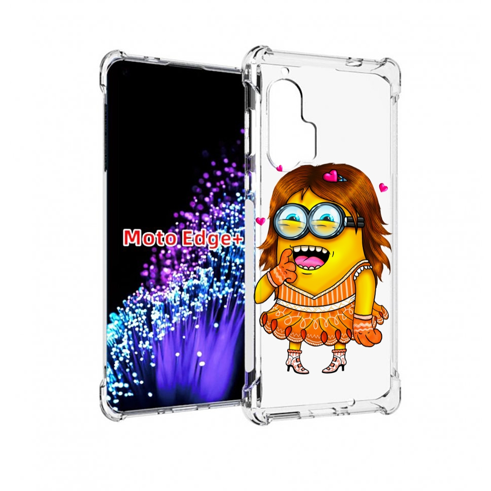 

Чехол MyPads Миньон девочка для Motorola Edge+ Plus, Прозрачный, Tocco
