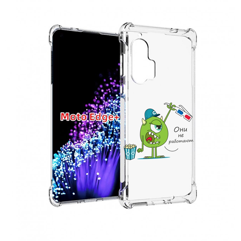 

Чехол MyPads Очки не работают для Motorola Edge+ Plus, Прозрачный, Tocco