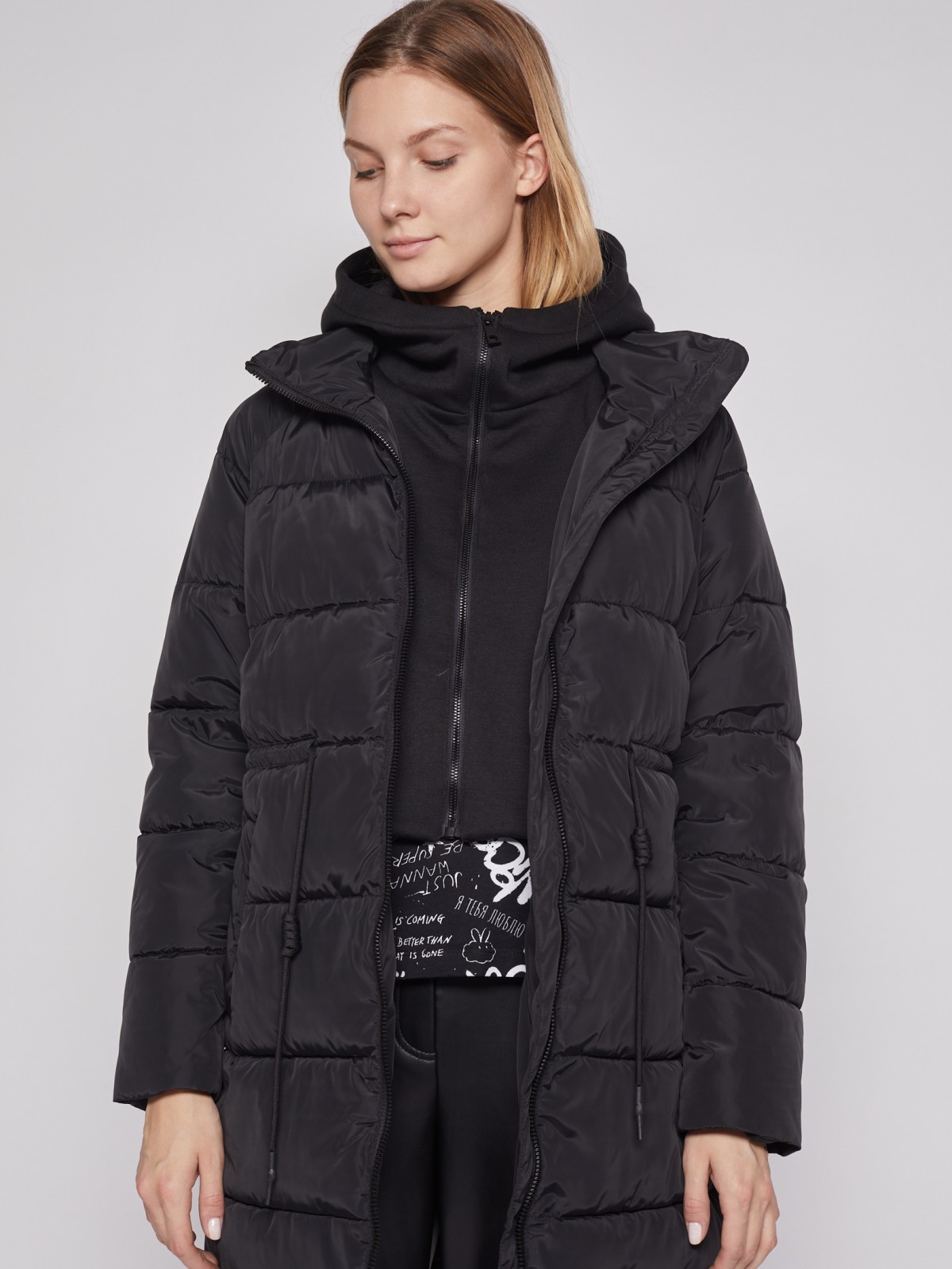 Пальто женское Zolla 02212522J044 черное M