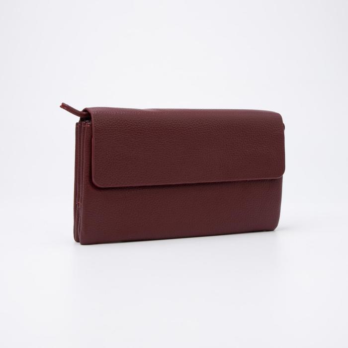 

Кошелек женский NoBrand 7154657, бордовый, 7154657