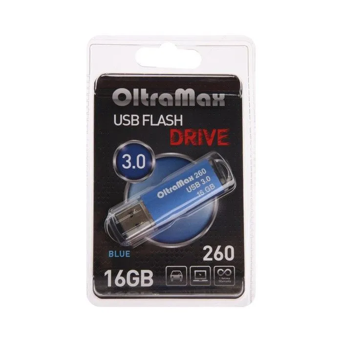 

Флешка EXPLOYD 320 16 ГБ синий (OM-16GB-260-Blue), 320