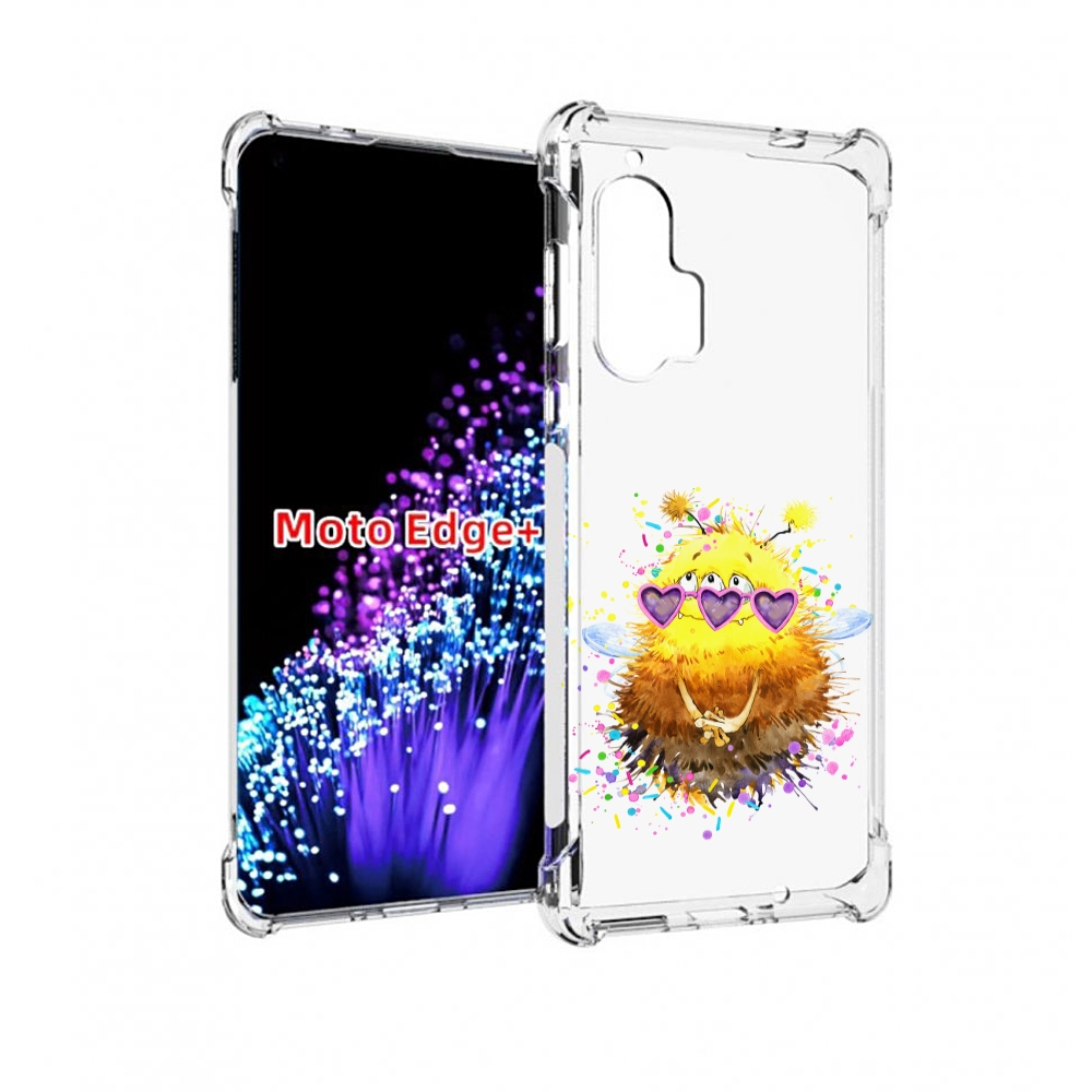 

Чехол MyPads Пушитый шмель для Motorola Edge+ Plus, Прозрачный, Tocco