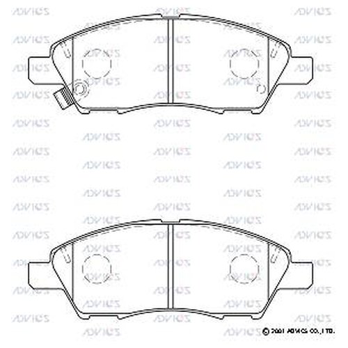 

Тормозные колодки ADVICS передние дисковые SN508P