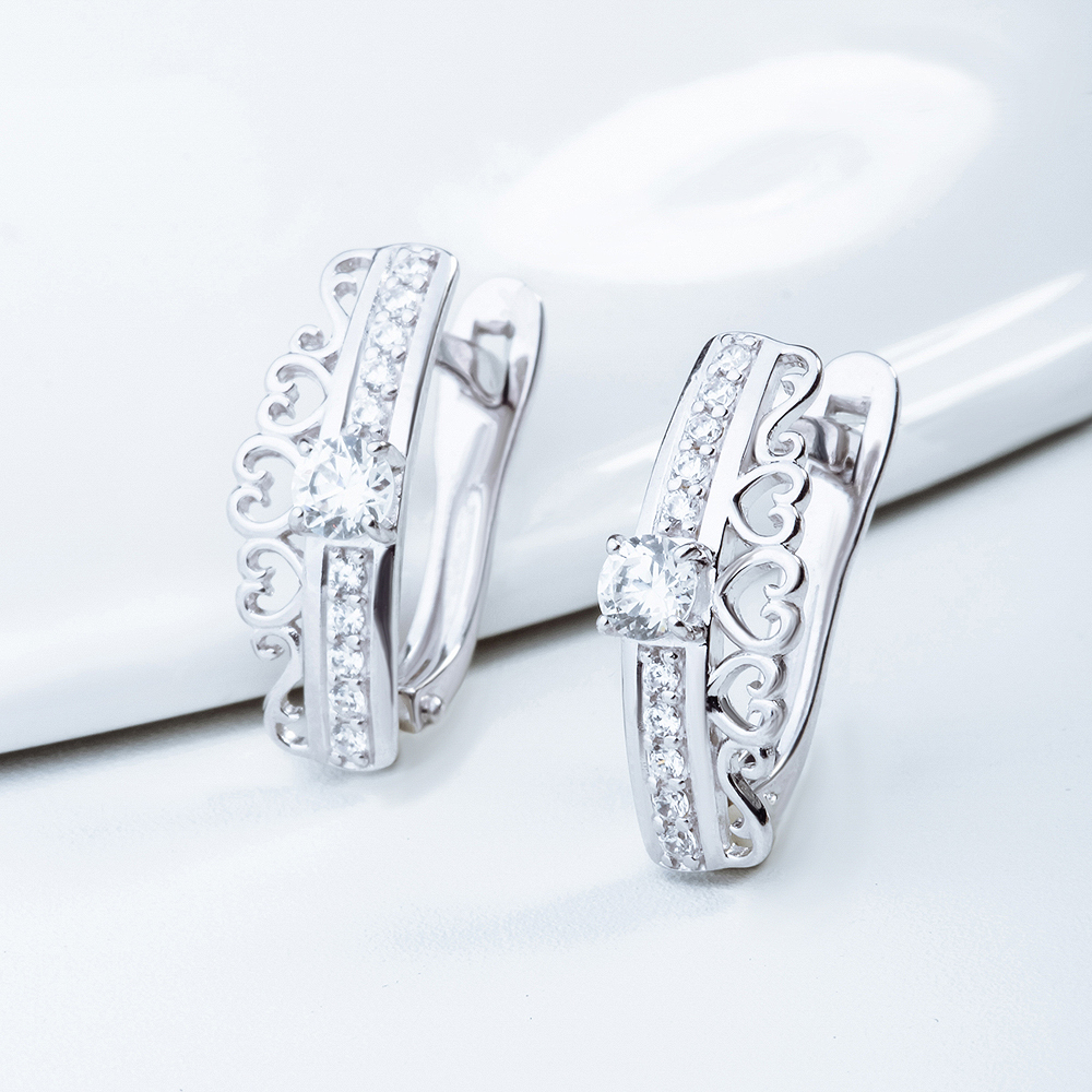 

Серьги из серебра swarovski НАШЕ ЗОЛОТО ЮП1210015321, ЮП1210015321