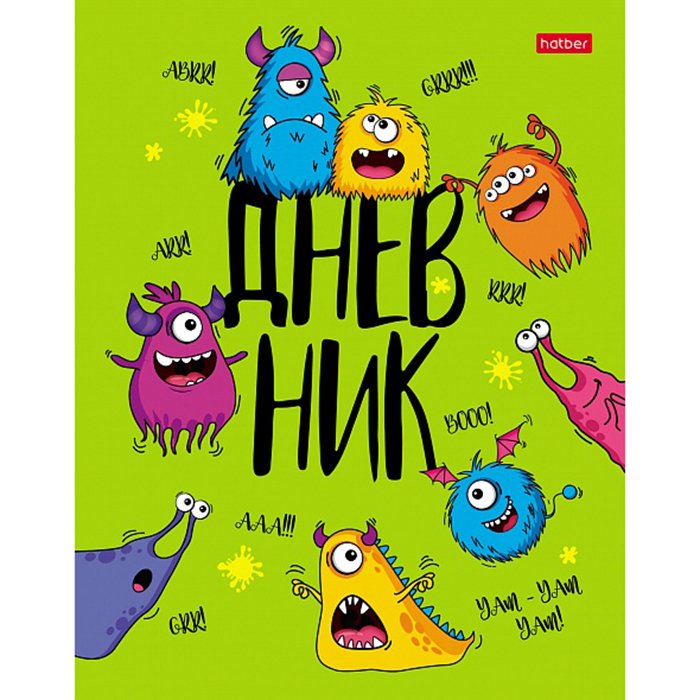 

Дневник д/1-11кл. 40л А5 -Монстрики- 40ДТ5В_27400 Hatber, Зеленый