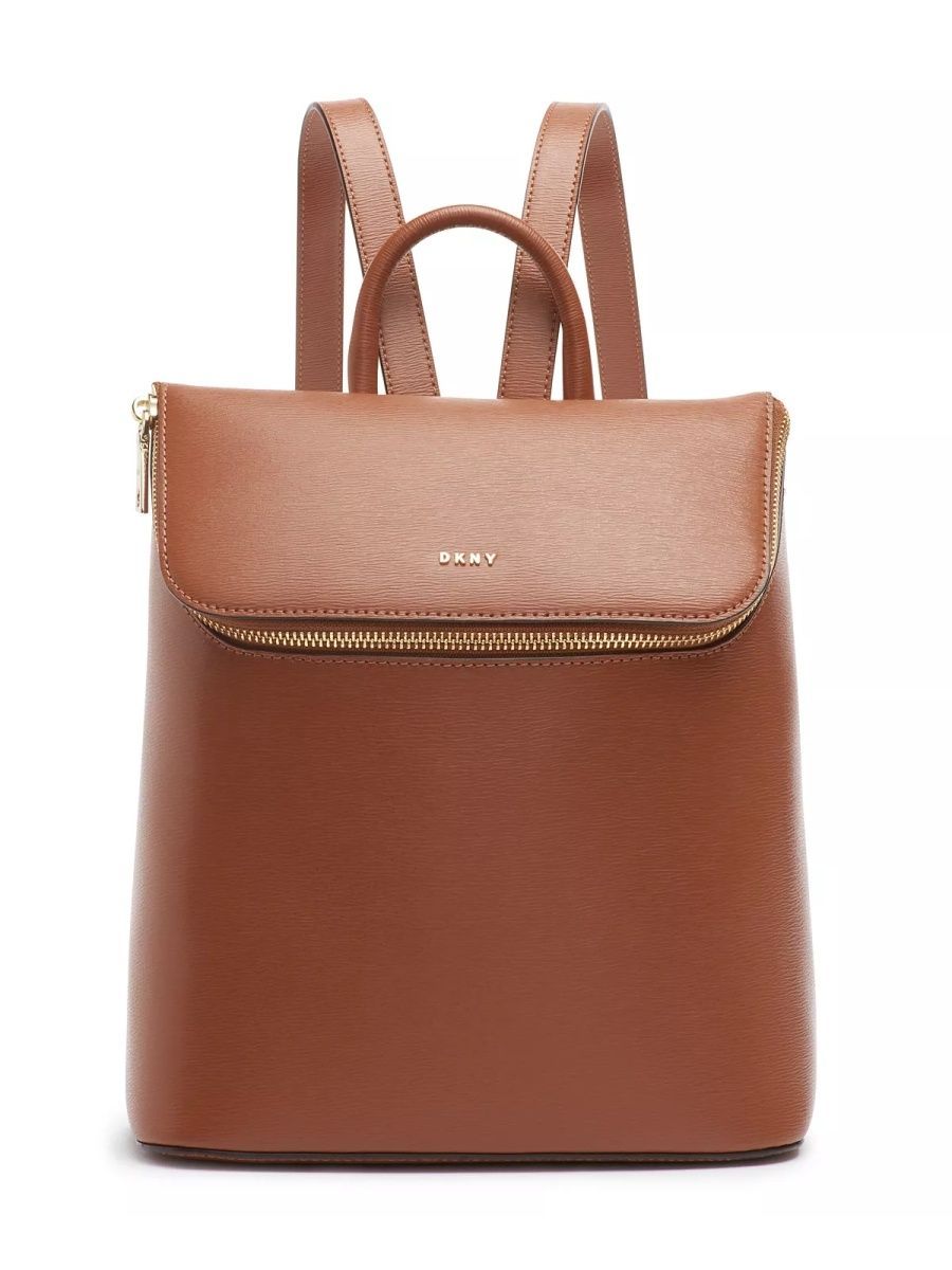 Рюкзак женский R12KLC36 коричневый, 28х24х12 см DKNY. Цвет: коричневый