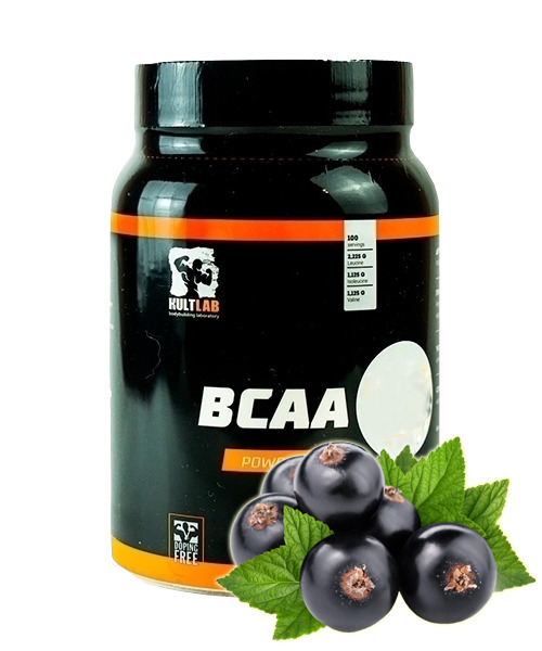 Аминокислота Kultlab BCAA 500 гр. Чёрная смородина