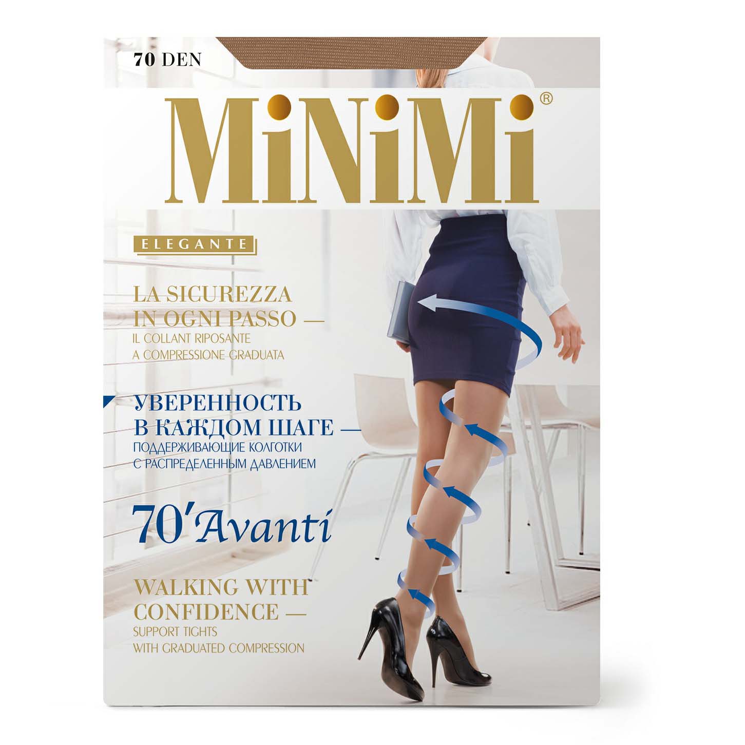 

Колготки женские Minimi коричневые 4