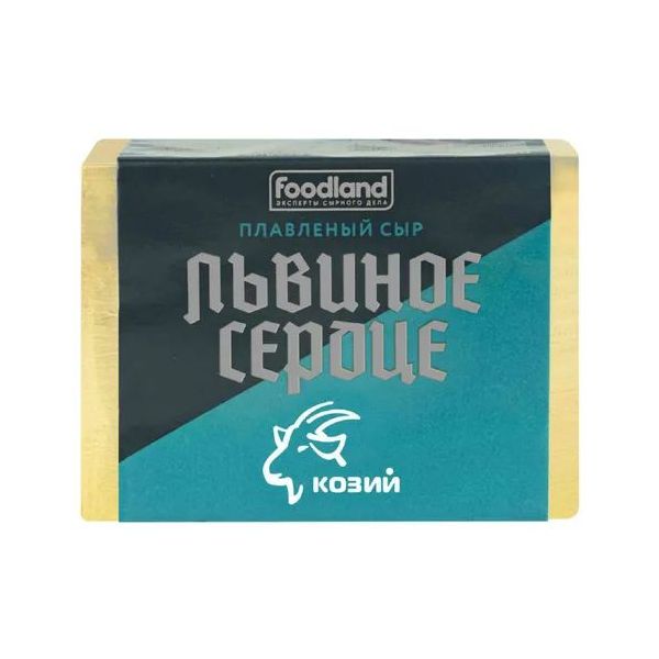 Плавленый сыр Радость Вкуса Львиное Сердце козий 50% 90 г