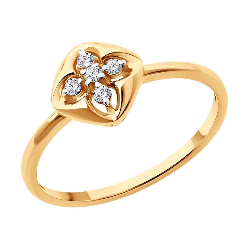 

Кольцо из красного золота с бриллиантом р.  SOKOLOV Diamonds 1012625, 1012625