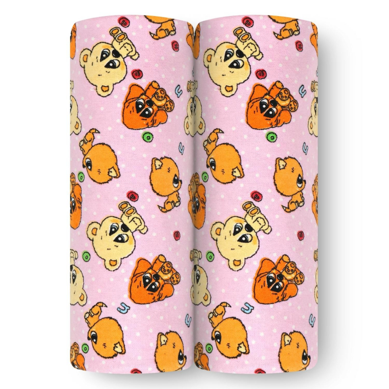 

Пеленки фланелевые для новорожденных loombee FR-9330 110x90 см, 2 шт., FR