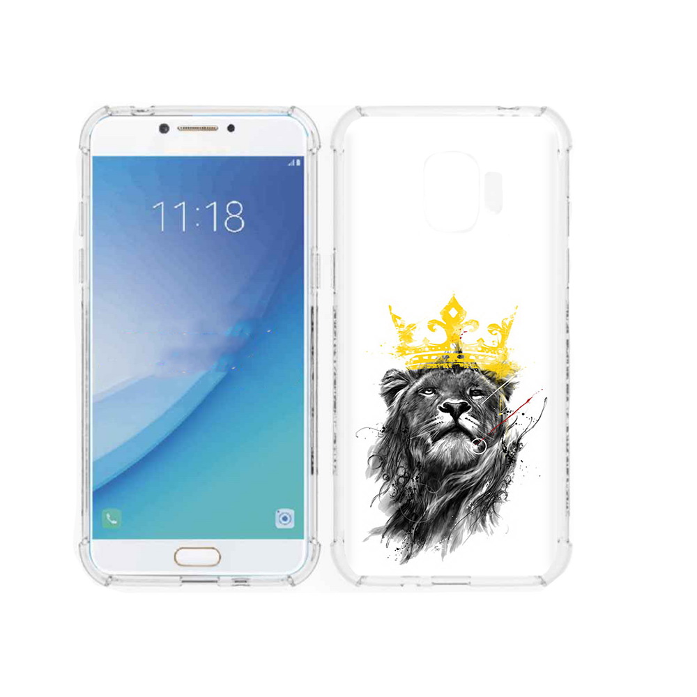 

Чехол MyPads Tocco для Samsung Galaxy J2 Pro (2018) король-лев (PT226925.585.391), Прозрачный, Tocco