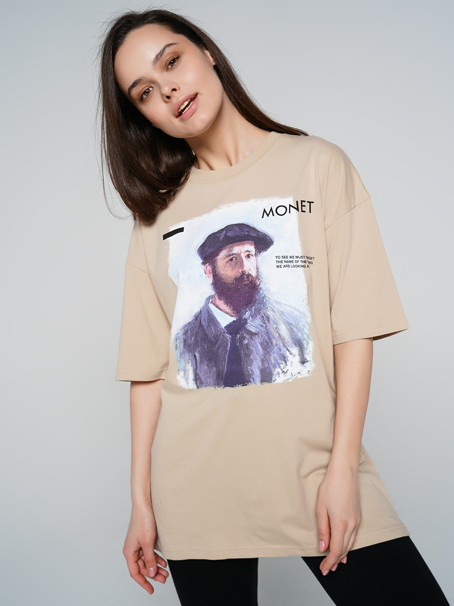 

Футболка женская ТВОЕ 80726 бежевая XL, 80726