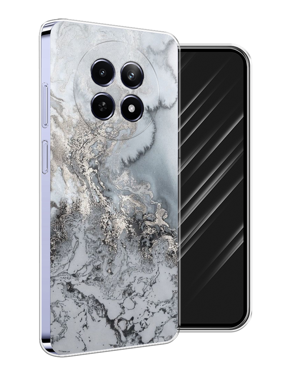 

Чехол Awog на Realme 12 5G "Морозная лавина серая", Серый;серебристый, 2516450-1
