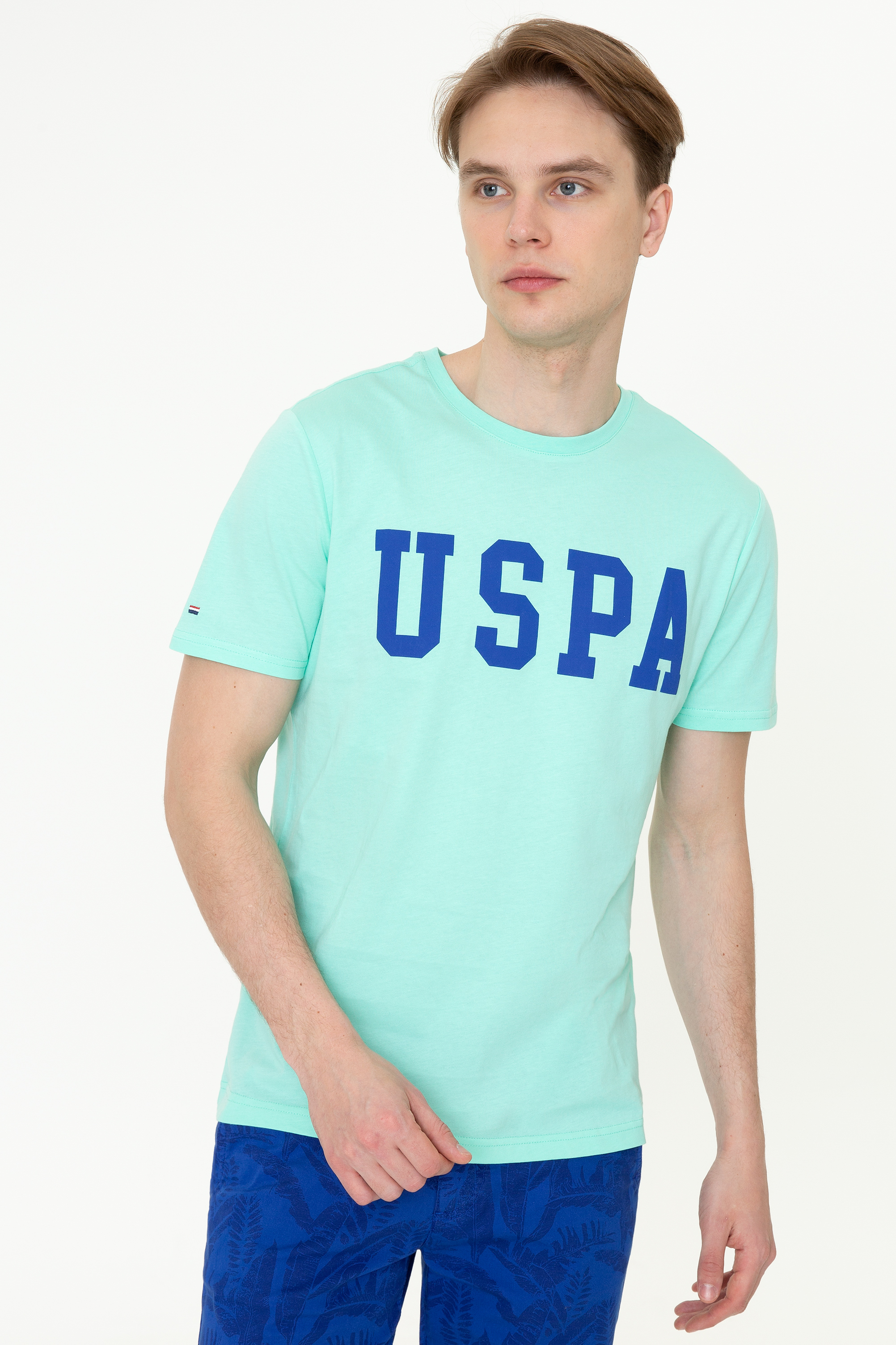 фото Футболка мужская u.s. polo assn. g081sz0110geartiy021 бирюзовая 2xl