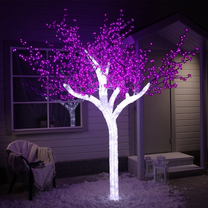 

Световое дерево Luazon Lighting Акриловое 3714834 фиолетовый, Акриловое