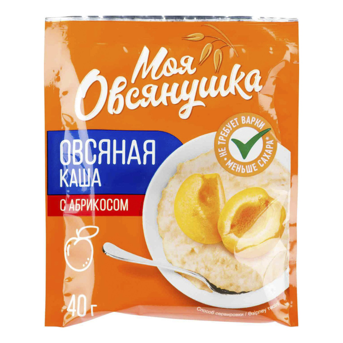 

Каша Моя Овсянушка овсяная с абрикосом 40 г