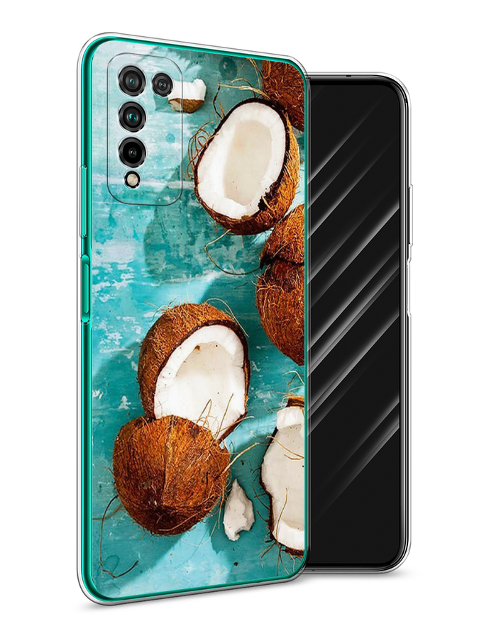 

Чехол Awog на Honor 10X Lite "Разбитые кокосы", Коричневый, 6104650-10