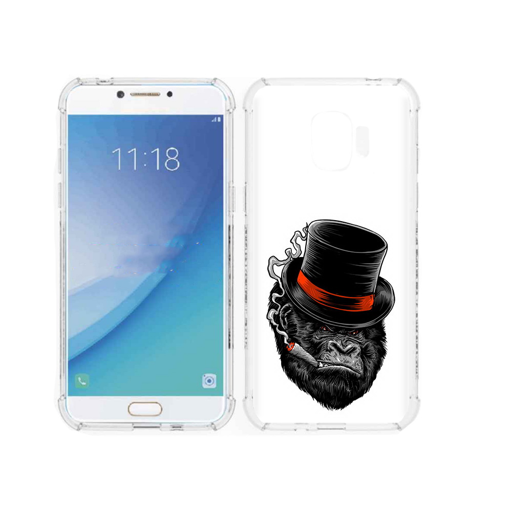 

Чехол MyPads Tocco для Samsung Galaxy J2 Pro (2018) дизайнерская горилла, Прозрачный, Tocco