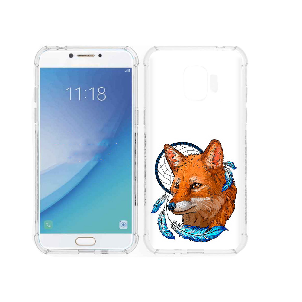 

Чехол MyPads Tocco для Samsung Galaxy J2 Pro (2018) лиса и ловец снов (PT226925.585.438), Прозрачный, Tocco