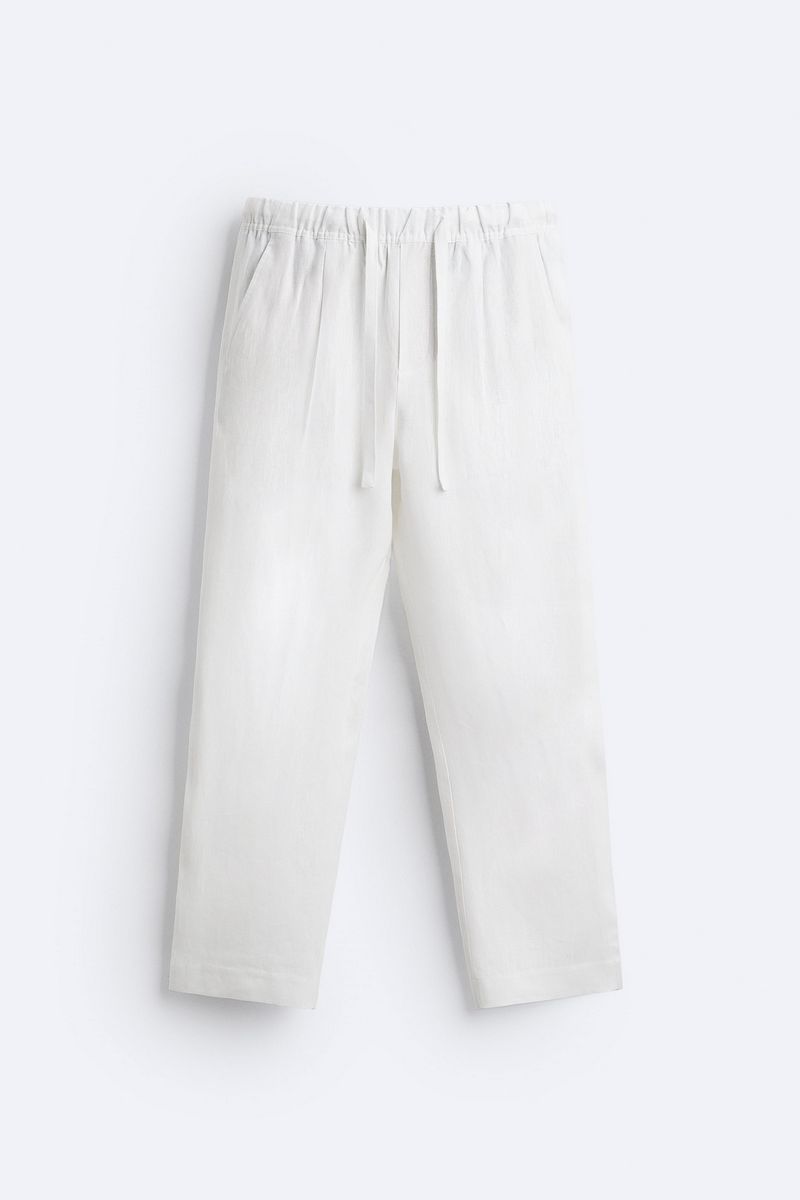 

Брюки мужские ZARA 02634600 белые XL, Белый, 02634600