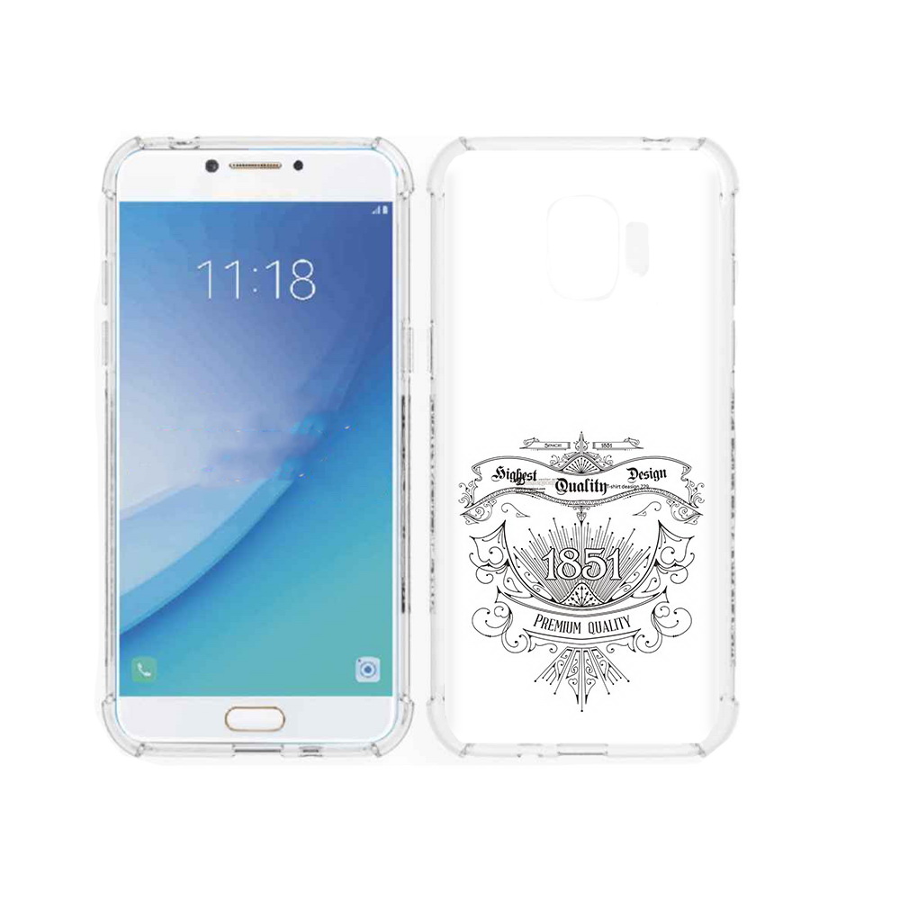 

Чехол MyPads Tocco для Samsung Galaxy J2 Pro (2018) логотип 1851 год (PT226925.585.444), Прозрачный, Tocco