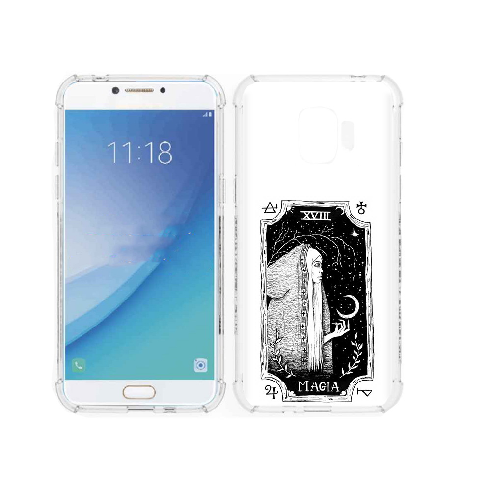 

Чехол MyPads Tocco для Samsung Galaxy J2 Pro (2018) лунная магия (PT226925.585.447), Прозрачный, Tocco