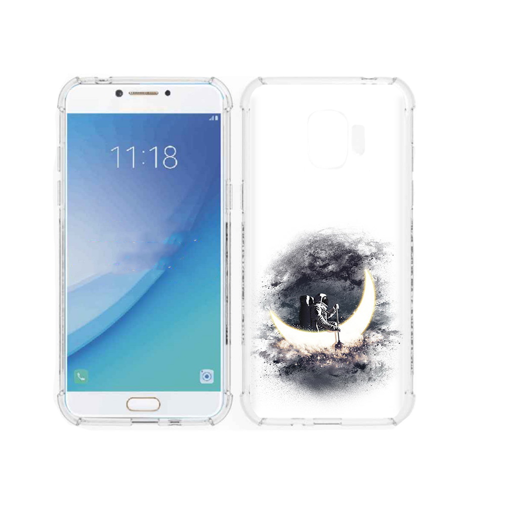 

Чехол MyPads Tocco для Samsung Galaxy J2 Pro (2018) лунный путешественник, Прозрачный, Tocco