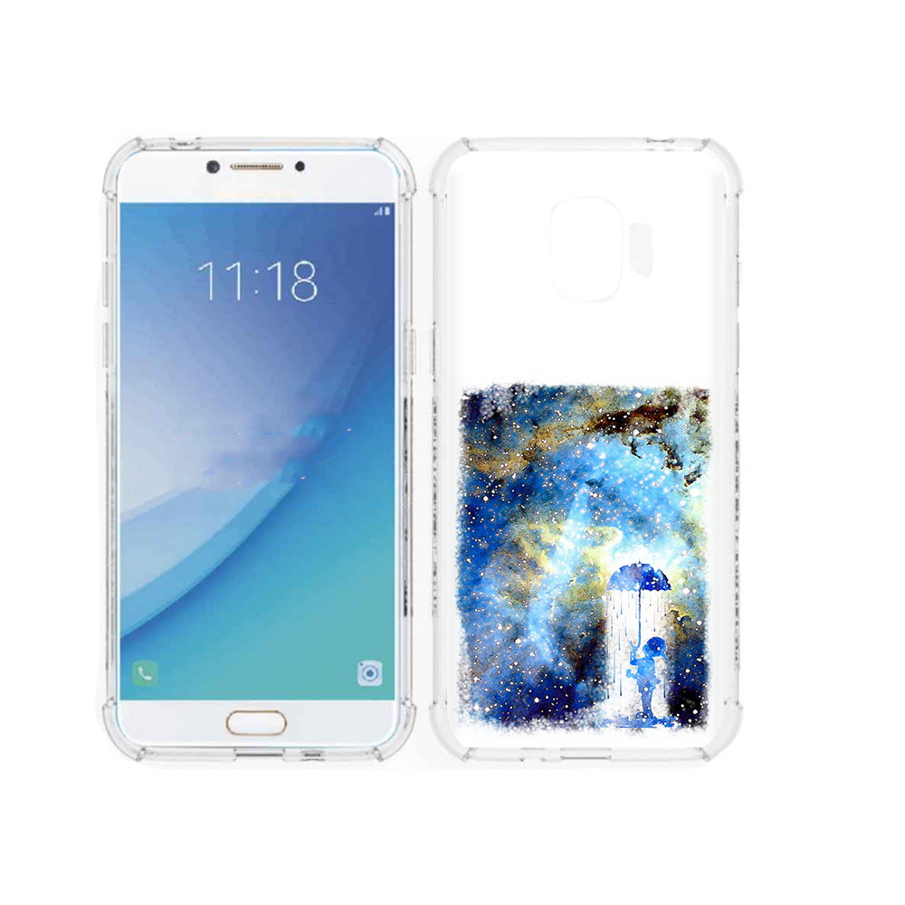 

Чехол MyPads Tocco для Samsung Galaxy J2 Pro (2018) мальчик в небе (PT226925.585.455), Прозрачный, Tocco