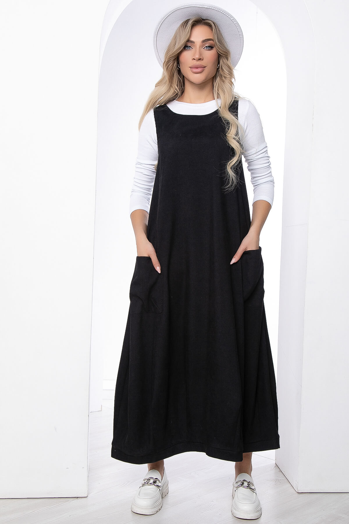 

Сарафан женский LT Collection В стиле Бохо черный 50 RU, В стиле Бохо