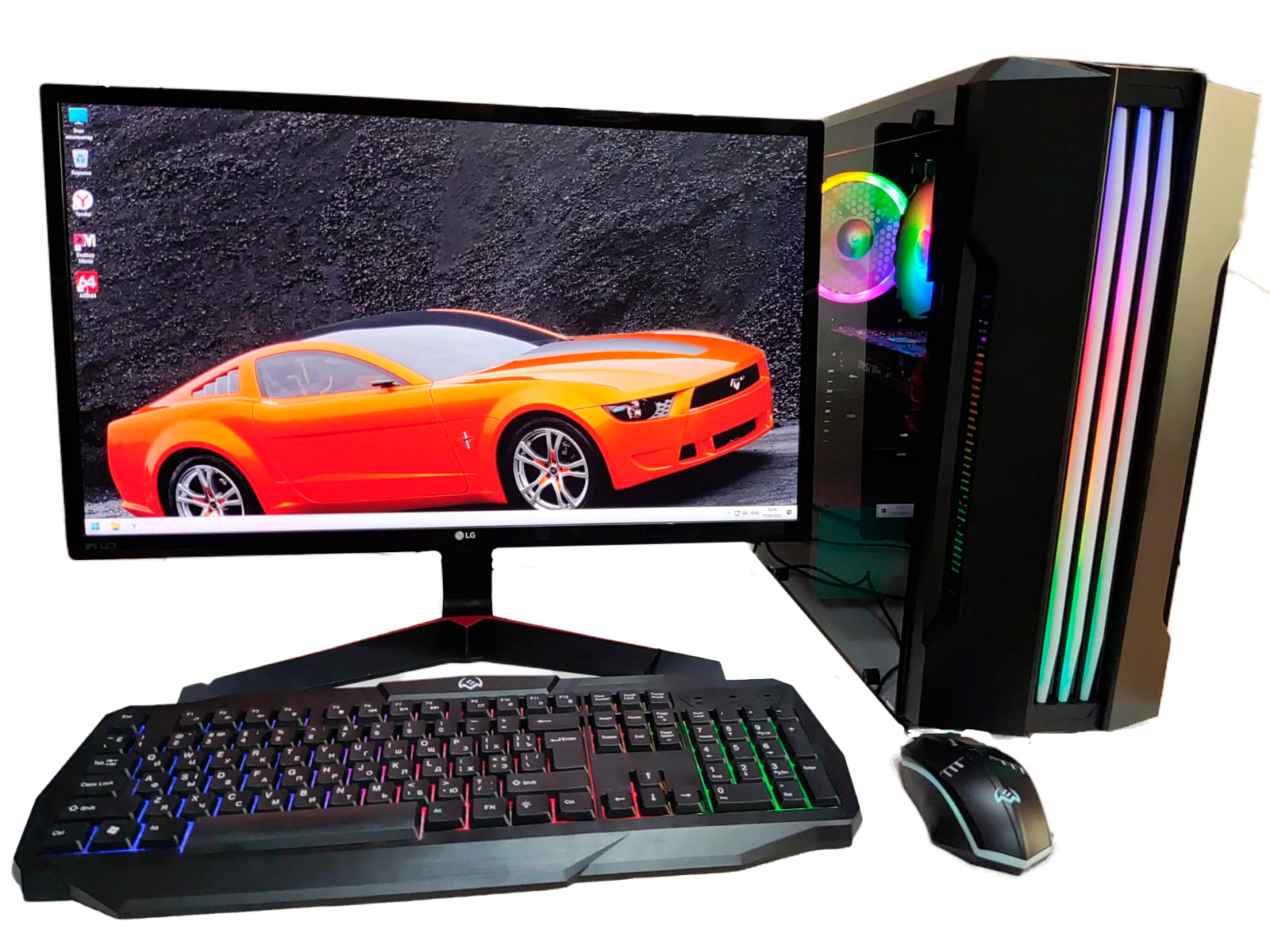 Настольный компьютер Компьютерс i7/HD-7850/16GB/SSD-128/HDD-500/Монитор-24