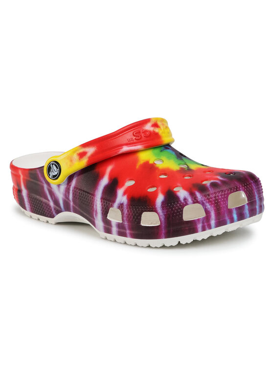 фото Сабо classic tie dye graphic clog 205453 crocs разноцветный 34,5 eu