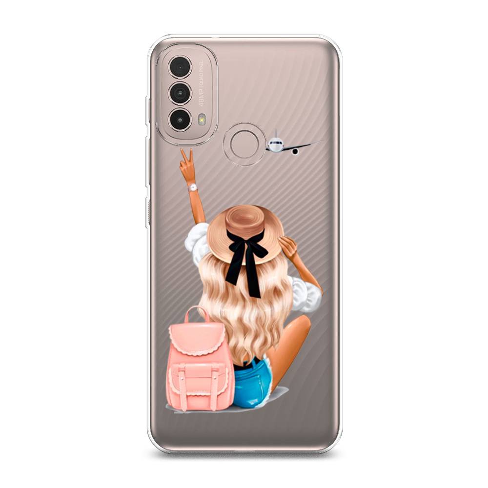 

Чехол Awog на Lenovo K14 Plus/Motorola Moto E20/E30/E40 "Автостопом самолетом", Разноцветный, 243650-7