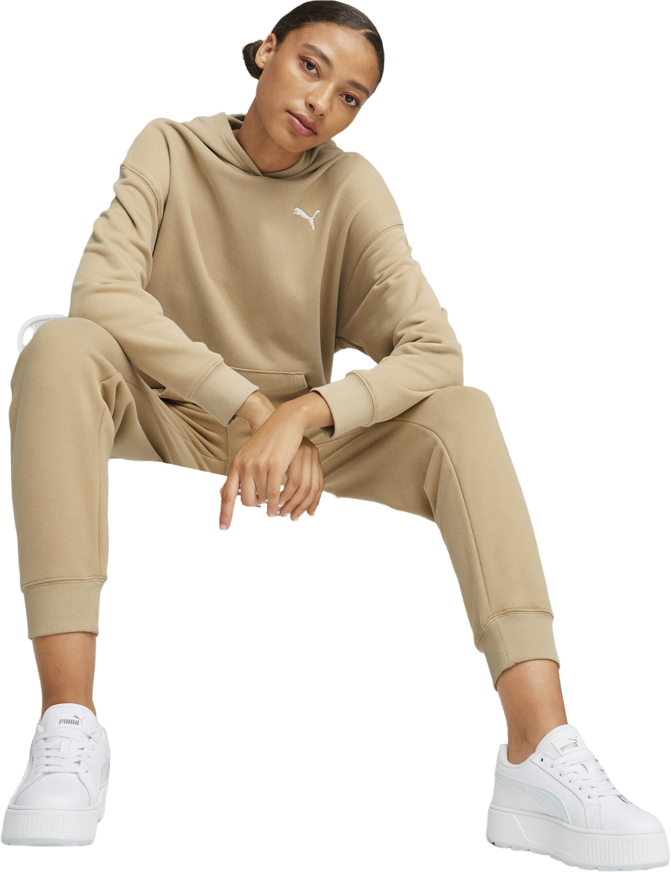 

Костюм женский PUMA Loungewear Suit TR бежевый S, Loungewear Suit TR