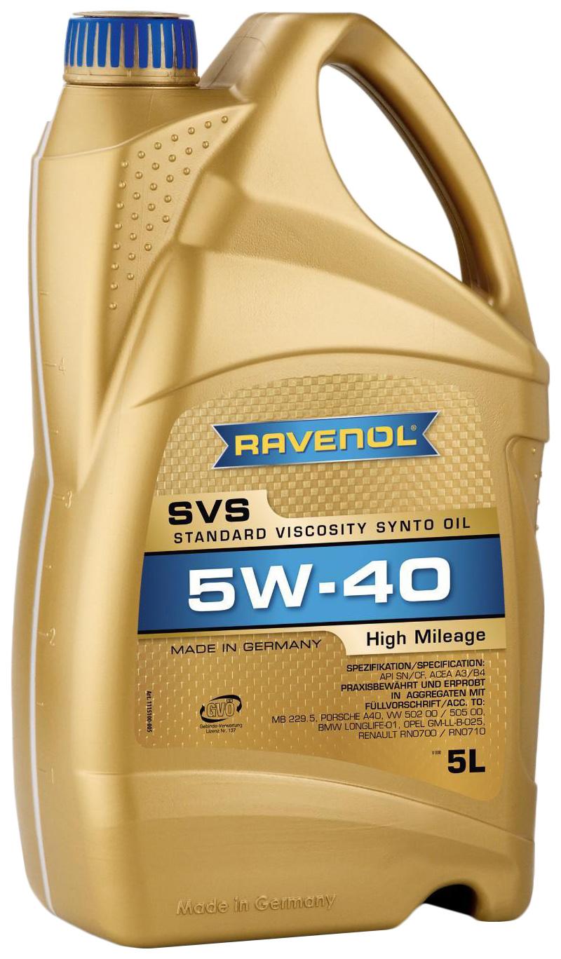 фото Масло моторное синтетическое svs standard viscosity synto oil sae 5w-4 ravenol 40148358028