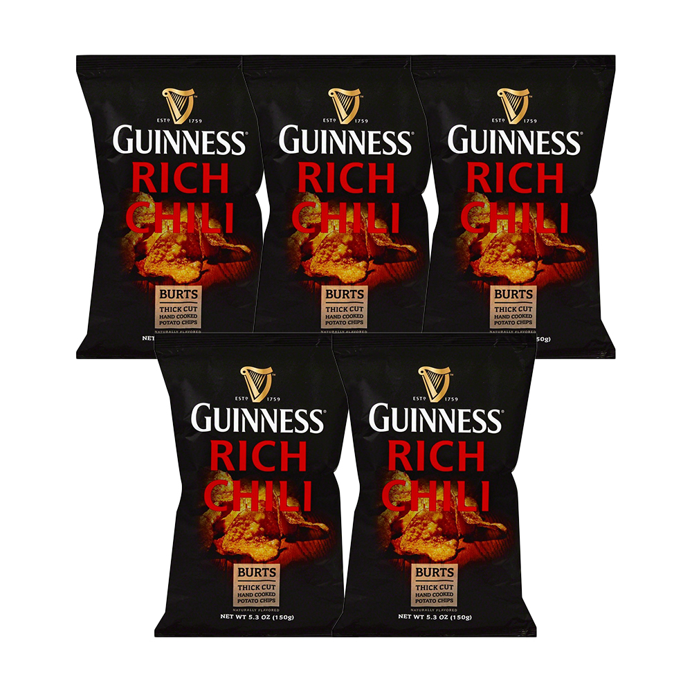 

Чипсы Burts Guinness Rich Chilli (перей чилли) 5 шт по 150 г