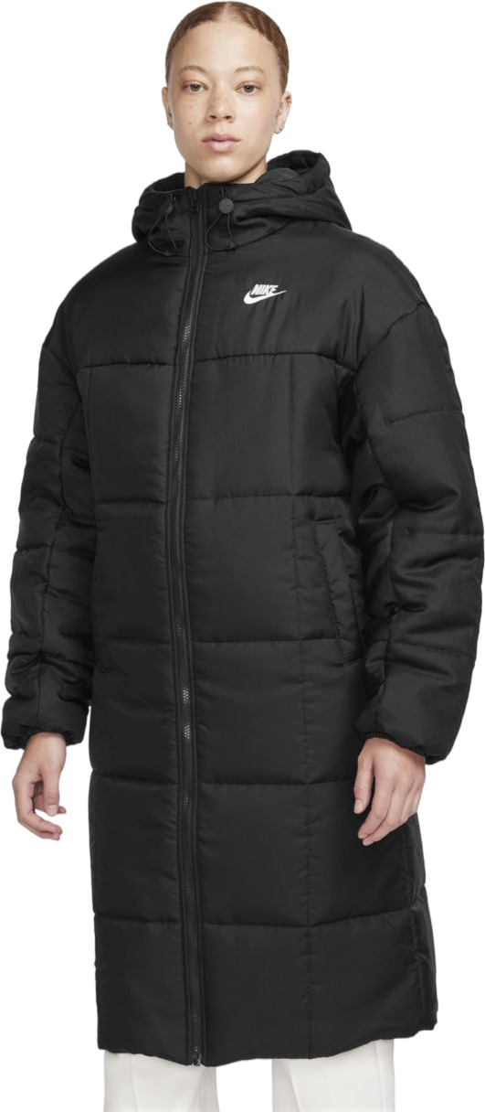 Пальто женское Nike W Sportswear Classic Puffer Therma-FIT Loose Hooded Parka черное XS